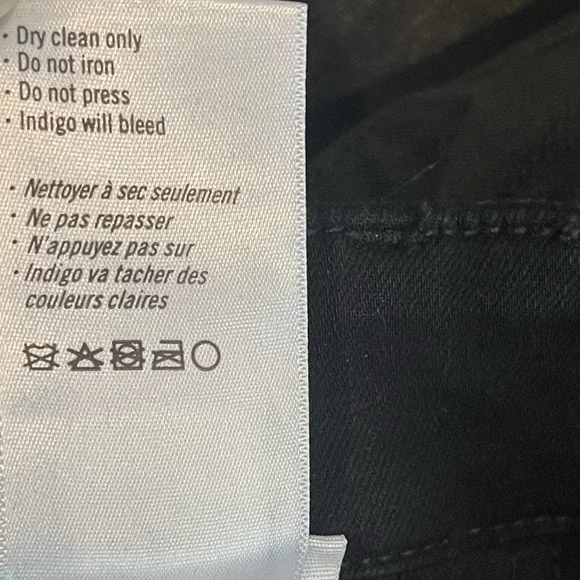Paige Straight Ankle Mayslie Black Fog Luxe Coated Jeans Size 25 NWOT